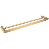 Expert Homewares Rumia Double Bar Stainless Steel Towel Rail