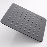 Expert Homewares Andon 200mm Matte Black Square Shower Head