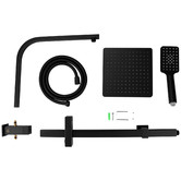 Expert Homewares Ace Black Twin Shower