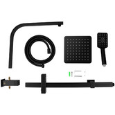 Expert Homewares Boris Black Twin Shower