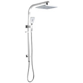 Expert Homewares Ace Chrome Square Twin Shower