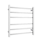 Expert Homewares Ottimo Square 620 x 674mm 6 Bar Plush Heated Towel Rail
