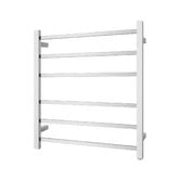 Expert Homewares Ottimo Square 620 x 674mm 6 Bar Plush Heated Towel Rail