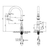 Expert Homewares Hartsbury Heritage Pull-Out Kitchen Sink Mixer