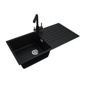 Expert Homewares Chenal 1000mm Single Granite Kitchen Sink with Drainer
