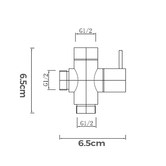 Expert Homewares Toilet Bidet Spray Diverter
