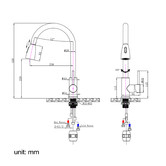 Expert Homewares Solander Swivel Pull-Out Kitchen Sink Mixer