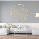 Expert Homewares Gold Leaf Iron Wall Accent