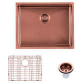 Expert Homewares Deema 600mm Single Stainless Steel Kitchen Sink &amp; Accessories Package