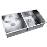 Expert Homewares Pinebee 860mm Double Stainless Steel Kitchen Sink