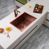 Expert Homewares Deema 600mm Single Stainless Steel Kitchen Sink &amp; Accessories Package