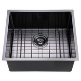 Expert Homewares Circinus 500mm Single Stainless Steel Kitchen Sink &amp; Accessories Package