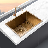 Expert Homewares Tephra 600mm Stainless Steel Single Kitchen Sink &amp; Accessories Package
