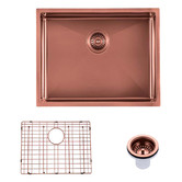 Expert Homewares Tephra 600mm Stainless Steel Single Kitchen Sink &amp; Accessories Package