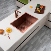 Expert Homewares Tephra 600mm Stainless Steel Single Kitchen Sink &amp; Accessories Package