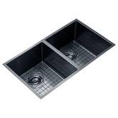 Expert Homewares Seatrew 770mm Double Stainless Steel Kitchen Sink &amp; Accessories Package