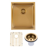 Expert Homewares Cadmus 390mm Single Stainless Steel Kitchen Sink &amp; Accessories Package