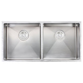 Expert Homewares Pinebee 860mm Double Stainless Steel Kitchen Sink