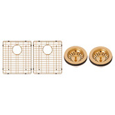Expert Homewares Seatrew 770mm Double Stainless Steel Kitchen Sink &amp; Accessories Package