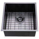 Expert Homewares Brenna 440mm Single Stainless Steel Kitchen Sink &amp; Accessories Package