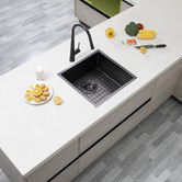 Expert Homewares Brenna 440mm Single Stainless Steel Kitchen Sink &amp; Accessories Package