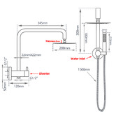 Expert Homewares Colby Microphone Short Twin Shower