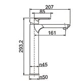 Expert Homewares Cammie Tall Brass Basin Mixer