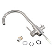 Expert Homewares Rounded Filtered Water 3 Way Swivel Sink Mixer