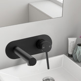 Expert Homewares Solander 210mm Straight Bath/basin Wall Mixer Set