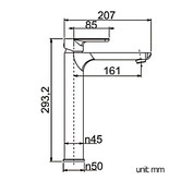 Expert Homewares Cammie Tall Basin Mixer Tap