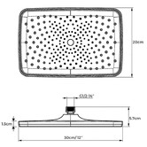Expert Homewares Prican Black Rectangular Shower Head