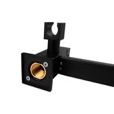 Expert Homewares Ottimo 300mm Rectangular Black Short Twin Shower