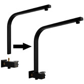 Expert Homewares Ottimo Black Short Twin Shower &amp; Wall Tap Set