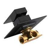 Expert Homewares Ottimo 300mm Matte Black Short Twin Shower Mixer Set