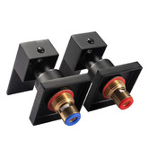 Expert Homewares Ottimo Black Short Twin Shower &amp; Wall Tap Set