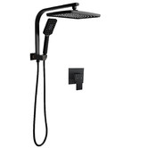 Expert Homewares Ottimo 300mm Matte Black Short Twin Shower Mixer Set