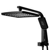 Expert Homewares Ottimo 300mm Matte Black Short Twin Shower Mixer Set