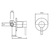 Expert Homewares Jagael Short Twin Shower Mixer Set