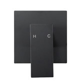 Expert Homewares Ottimo 300mm Matte Black Short Twin Shower Mixer Set