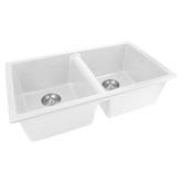 Expert Homewares Granite Quartz Stone Double Kitchen Sink