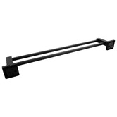 Expert Homewares Nero 600mm Black Stainless Steel Double Rail Towel Rail