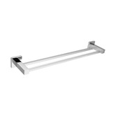 Expert Homewares Nero 600mm Chrome Stainless Steel Double Bar Towel Rail