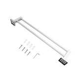 Expert Homewares Nero 600mm Chrome Stainless Steel Double Bar Towel Rail