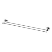 Expert Homewares Euro 750mm Round Stainless Steel Double Towel Rail