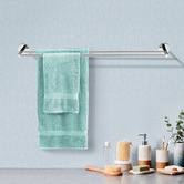 Expert Homewares Euro 750mm Round Stainless Steel Double Towel Rail