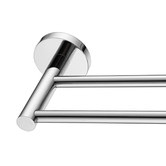 Expert Homewares Euro 750mm Round Stainless Steel Double Towel Rail