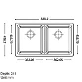 Expert Homewares Granite Quartz Stone Double Kitchen Sink