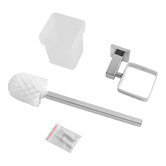 Expert Homewares Nero Chrome Stainless Steel Toilet Brush with Holder