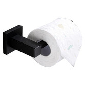 Expert Homewares Black Stainless Steel Toilet Paper Roll Holder