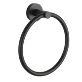 Expert Homewares Round Matte Black Bathroom Basics Accessory Package